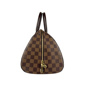 Louis Vuitton Ebene Brown Ebene Rivera Damier Handbag Brown Canvas Leather